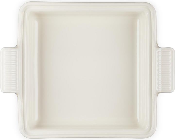 Produktbild Le Creuset Auflaufform Tradition Deckel aus Steinzeug quadratisch Meringue