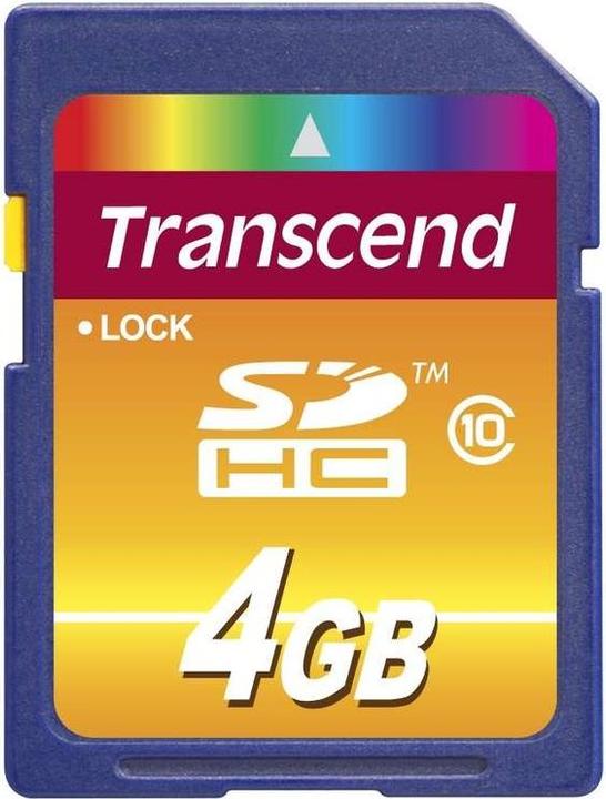 Actual product image Transcend SDHC 200x (4 GB, SDHC, U1, UHS-I)