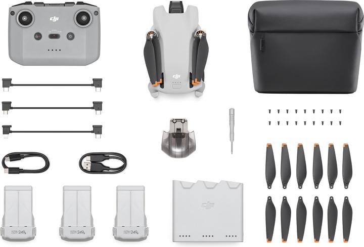 DJI Mini 3 y compris Fly More Combo (38 min, 248 g, 12 Mpx)
