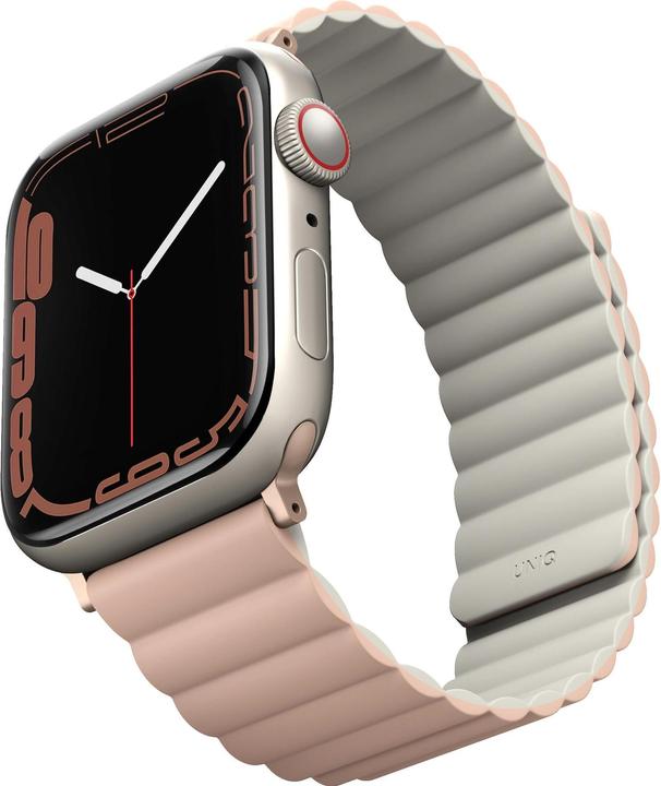 Immagine prodotto Uniq pasek Revix Apple Watch Series 1/2/3/4/5/6/7/8/SE/SE2 38/40/41mm. Rotore magnetico reversibile (Acciaio inossidabile, Silicone)