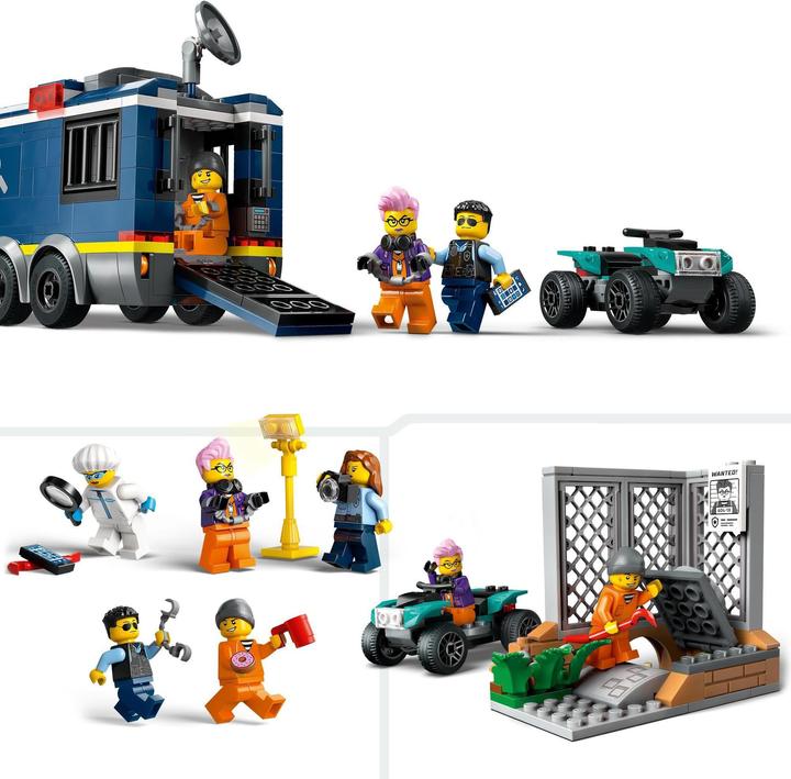Actual product image LEGO 60418 Police truck with laboratory (60418, LEGO City)