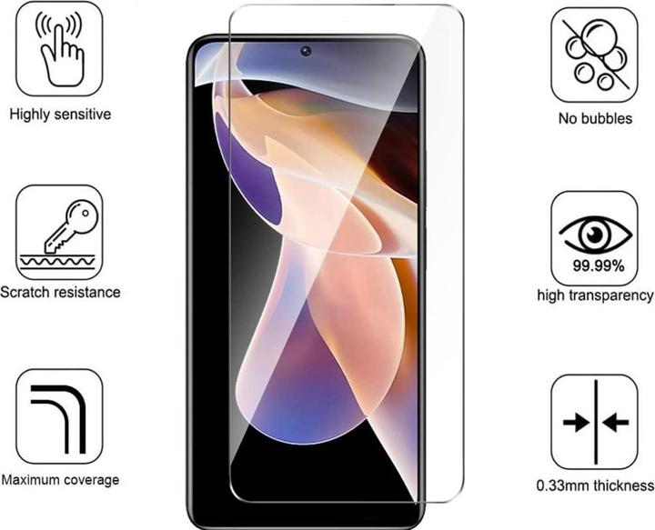 Produktbild Screenguard Xiaomi Redmi Note 11 Pro+ 5G Panzerglas Schutzfolie Case Friendly Design (1 Stück, Xiaomi Redmi Note 11 Pro+ 5G)