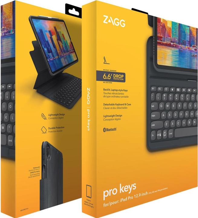 Immagine prodotto Zagg Tastiera Pro Keys Pro Charcoal (Ing. Int., iPad)