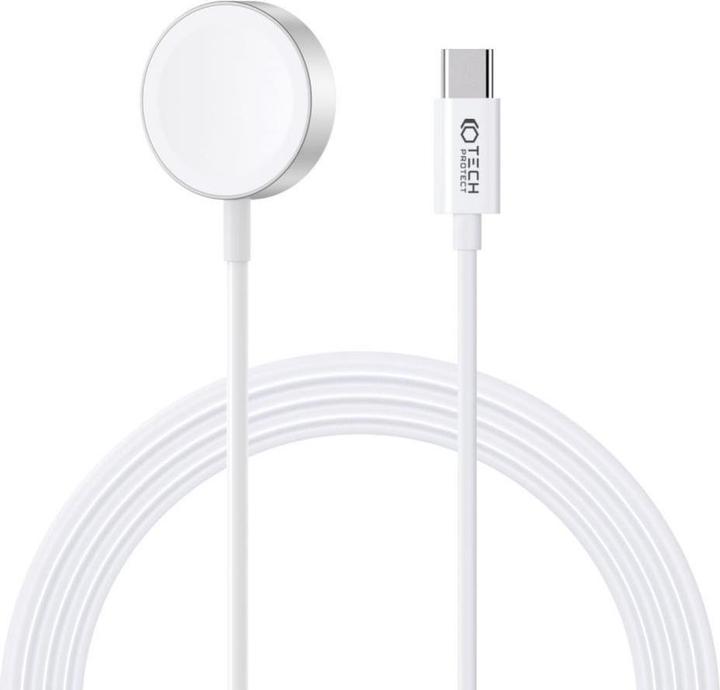 Actual product image Tech-Protect Ultraboost Magnetic Charging Type-C Cable 120cm Apple Watch White (2.50 W)