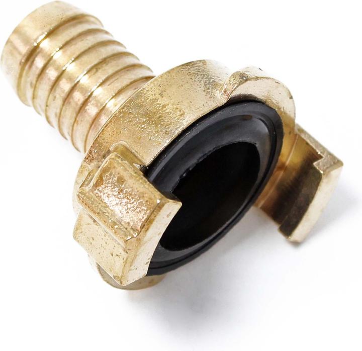 Actual product image Wiltec Brass Quick Coupling / Connector for water hose DN20 – ¾ (Hose clip, 20 mm)