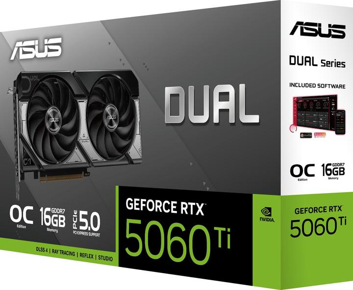 Produktbild ASUS Dual GeForce RTX 5060 Ti OC (16 GB)