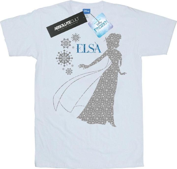 Immagine prodotto Disney Frozen Elsa Christmas Silhouette Maglietta Ampia Donna (M)