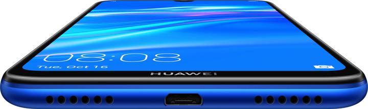 Produktbild Huawei Y7 2019 aurora blue (32 GB, Aurora Blue, 6.26", Hybrid Dual SIM, 13 Mpx, 4G)