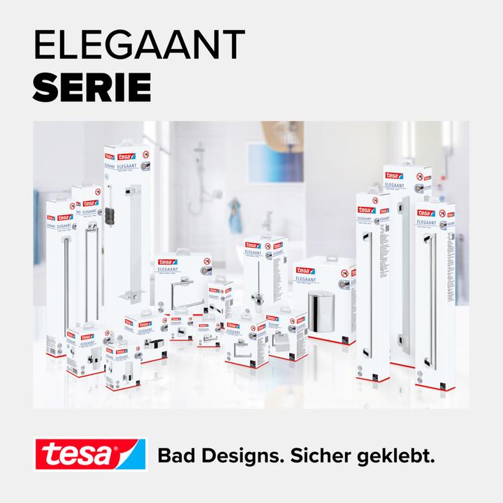 Produktbild tesa ELEGAANT Handtuchhaken inkl. Klebelösung ohne Bohren