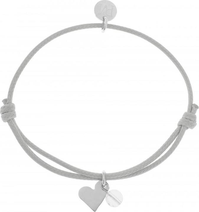 Proud MaMa Bracciale Mea, grigio/ cristallo (Senza nichel e senza piombo)