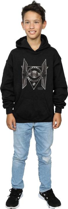 Actual product image Star Wars Boys The Last Jedi TIE Fighter Hoodie (128)