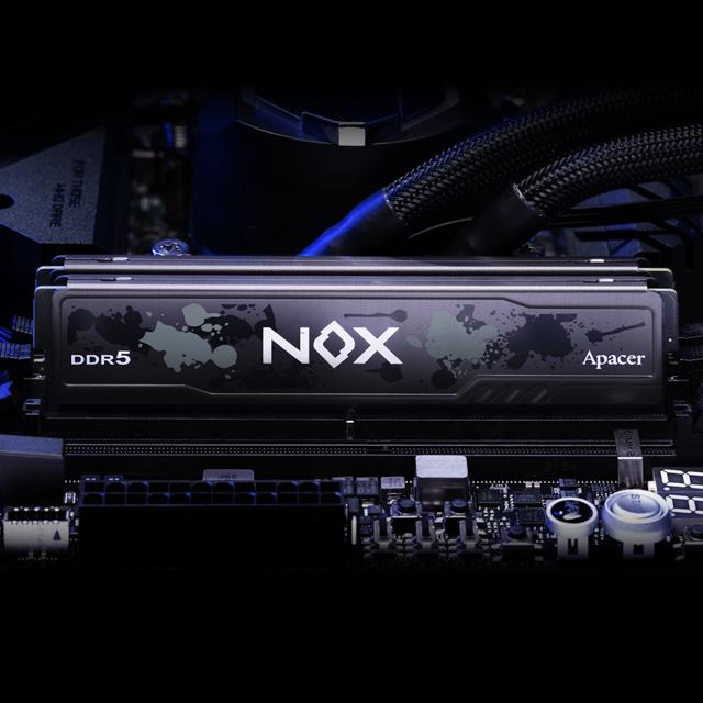 Image du produit Apacer DDR5 - 16 Go - 5200 - CL - 38 NOX Single (2 x 16GB, 5200 MHz, RAM DDR5, DIMM)