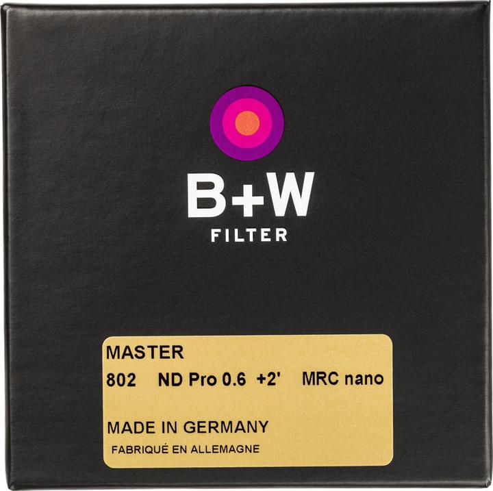 Image du produit B+W Filtre 77mm ND 0,6 MRC Nano Master (77 mm, Filtre gris neutre)