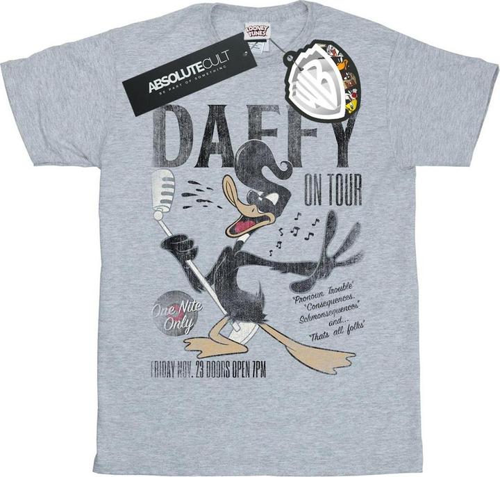 Immagine prodotto Looney Tunes Daffy Duck Concert Maglietta Ampia Donna (M)