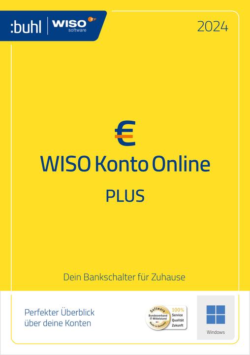 Produktbild Buhl Data Service Buhl Data WISO Konto Online Plus 2024 Download Code (1 User, unbegrenzt)