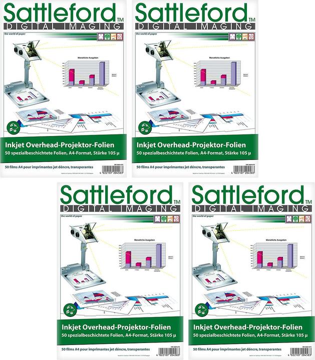Actual product image Sattleford 200 inkjet overhead foils