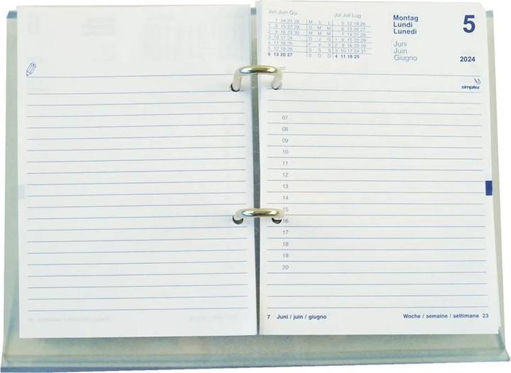 Immagine prodotto Simplex Calendari girevoli perforato (12 x 17 cm, Tedesco, Inglese, Italiano, Francese)