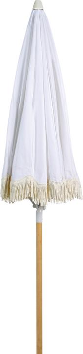 Image du produit Beliani Parasol ⌀ 150 cm blanc avec volant MONDELLO (1.50 m)