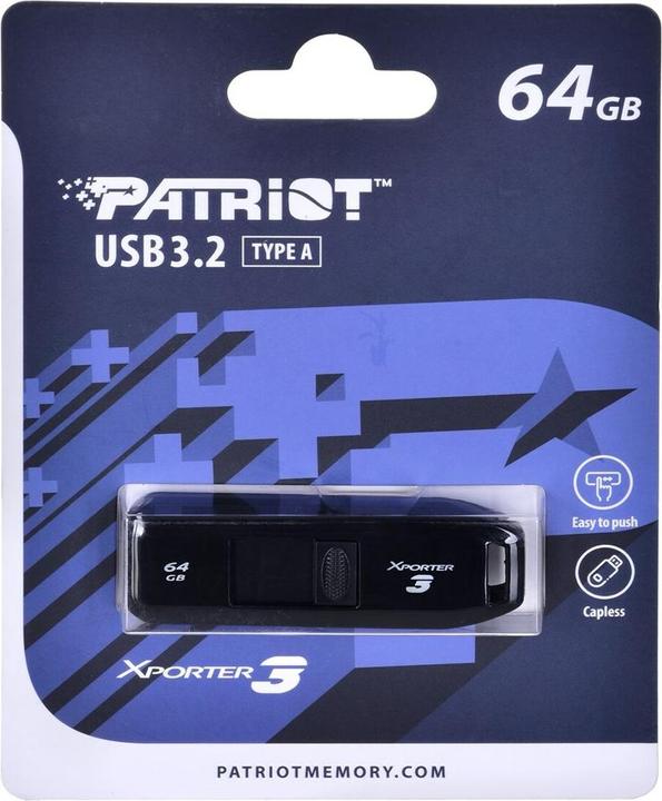 Produktbild Patriot USB 64GB Xporter GEN 1 3.2 PAT (64 GB, USB 3.2)