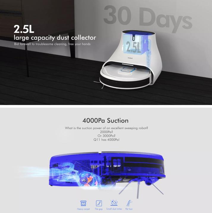 Actual product image Neabot Q11 (Robot vacuum)
