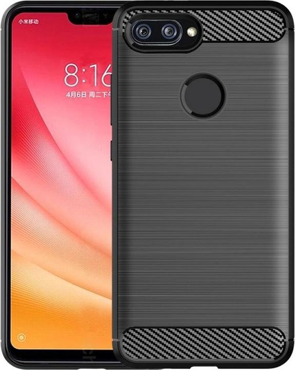 Produktbild Screenguard Xiaomi Mi 8 Lite Hülle Carbon Brushed Soft TPU (Xiaomi Mi 8 Lite)