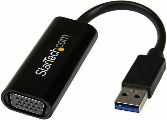 Produktbild StarTech Slim USB 3.0 VGA Video Adapter (USB-B, USB-A, 1 Ports)