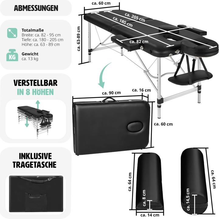 Produktbild tectake 2 Zonen Massageliege