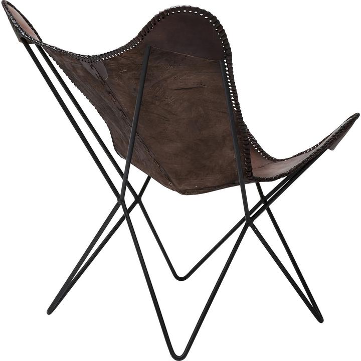 Actual product image Kare Design Armchair Butterfly Brown Eco