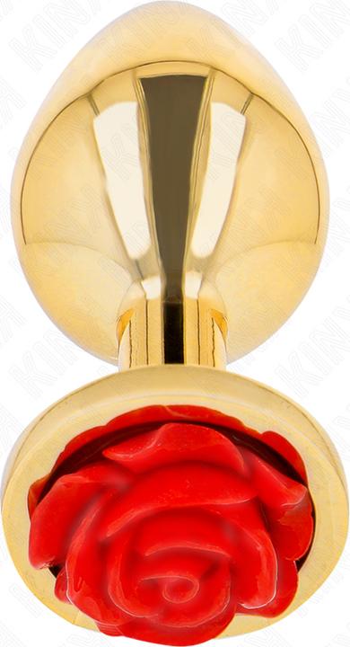 Actual product image Kink - Plug Anal Gold Rose Rot Grã–Sse M