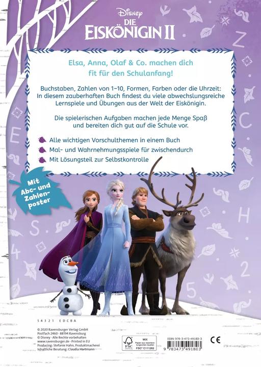 Produktbild Ravensburger Disney Die Eiskönigin 2: Das grosse Vorschulbuch (Deutsch, The Walt Disney Company, 2019)