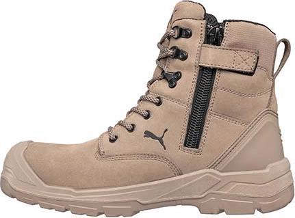 Produktbild Puma Sicherheitsstiefel CONQUEST STONE HIGH Grösse 43 stone S3 CI HI HRO SRC DIN EN ISO 20345 Nubukleder (S3, 43)