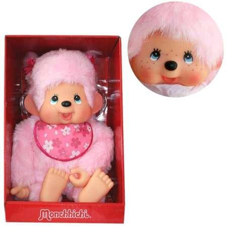 Actual product image Monchhichi Bandai SE24242 Plush Sakura, Pinky Pink, 80 cm (80 cm)