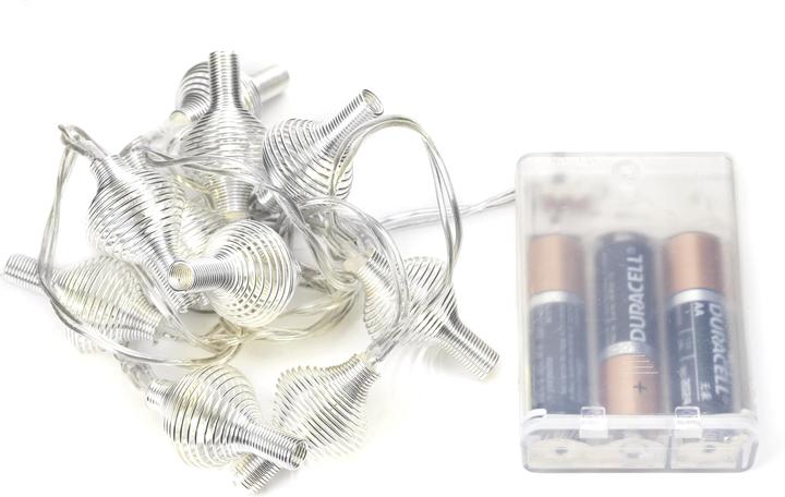 Actual product image Kikkerland Spiral String Lights Silver (1.20 m)