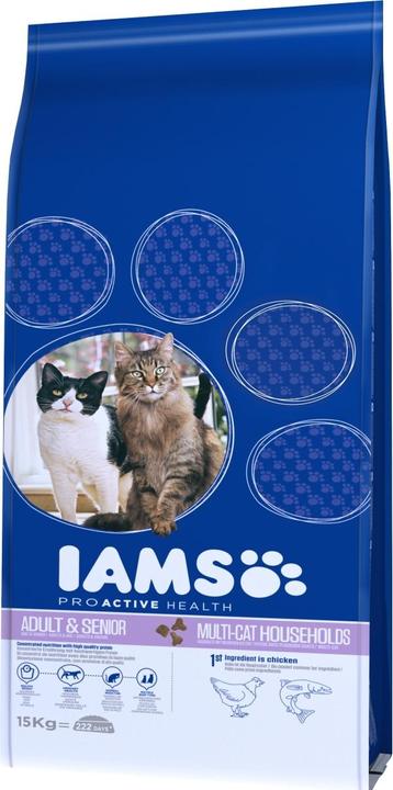 Produktbild Iams Pro Active Health Adult Multi-Cat Household (Senior, Adult, 1 Stk., 15000 g)