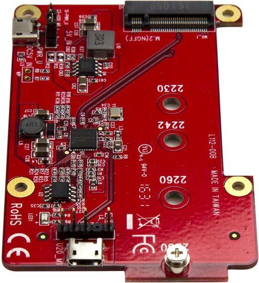 Actual product image StarTech M.2 Sata Raspberry Pi Adapter