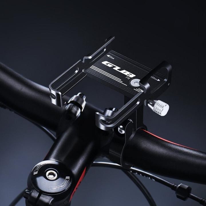 Produktbild Partner Telecom Bicycle accessory Gub GUB bike holder for mobile phone + silicone bandage P10 Aluminium black