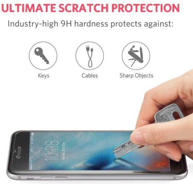 Actual product image Hat Prince 3D Full Size Tempered Glass Protective Film (1 Piece, Huawei Y6 (2018))