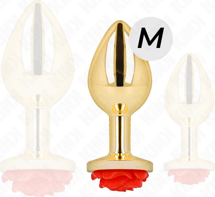 Actual product image Kink - Plug Anal Gold Rose Rot Grã–Sse M