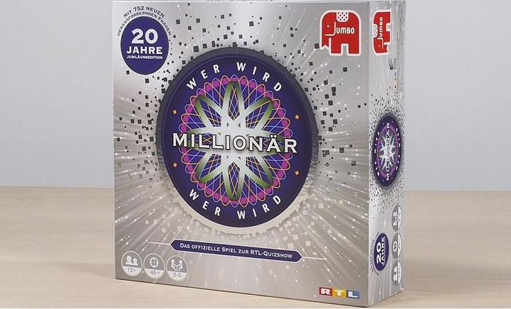 Immagine prodotto Jumbo Chi vuole essere un milionario 20 J, d 20 anni edizione anniversario, da 12 anni, 2-5 giocatori (Tedesco)