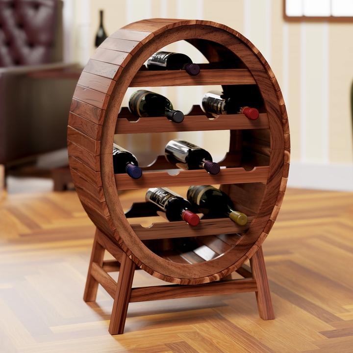Immagine prodotto Casaria Portabottiglie in legno (90 x 50 x 30 cm)