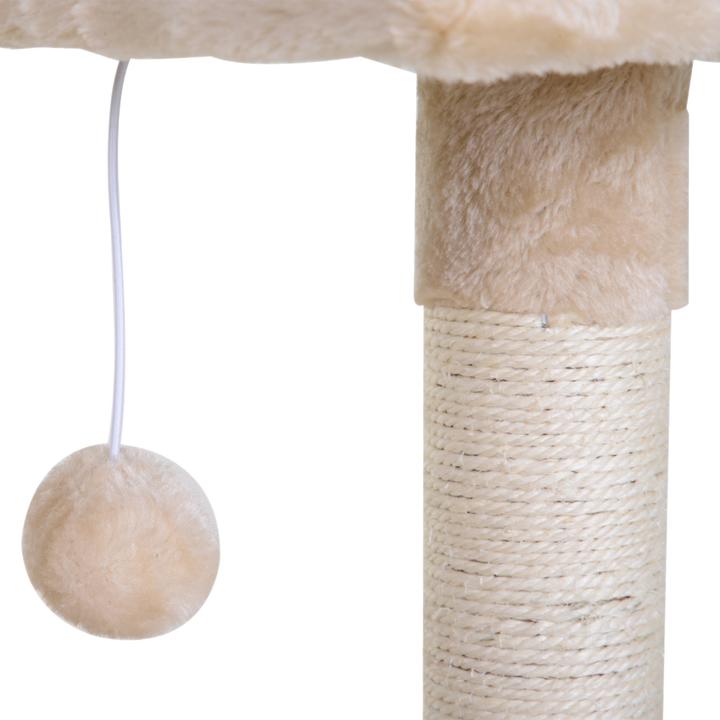 Immagine prodotto PawHut Albero per gatti con colonne in sisal (70 cm, Beige)