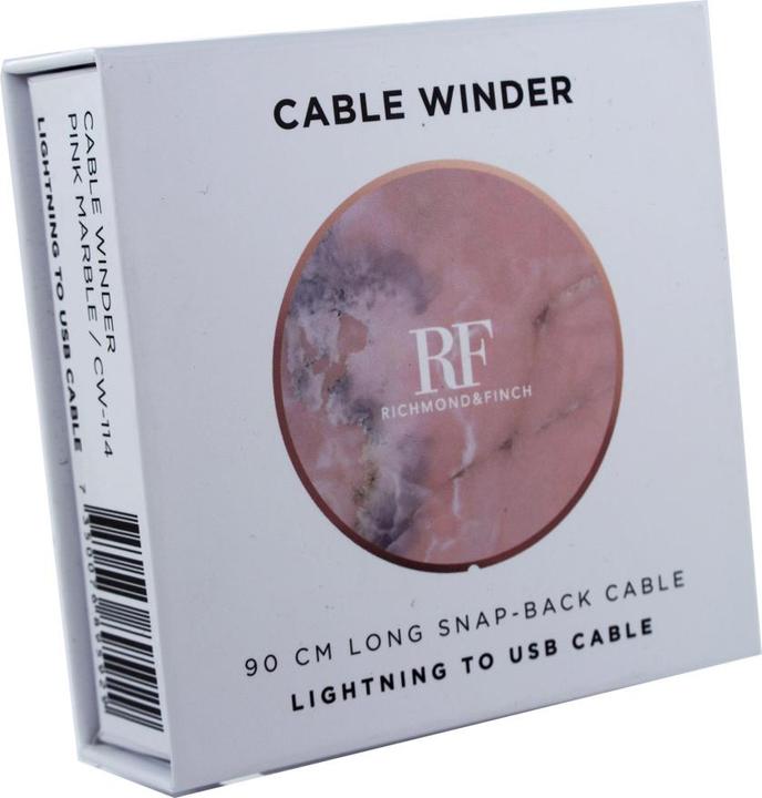 Produktbild Richmond & Finch Lightning-Kabel mit Aufrollbox (0.90 m, USB 2.0)
