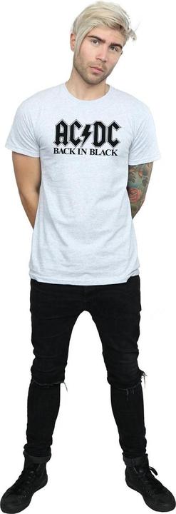 Actual product image AC/DC Mens Back in Black Logo T-Shirt (M)