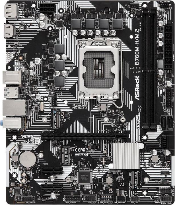 Image du produit AsRock B760M-HDV/M.2 (LGA 1700, Intel B760, mATX)