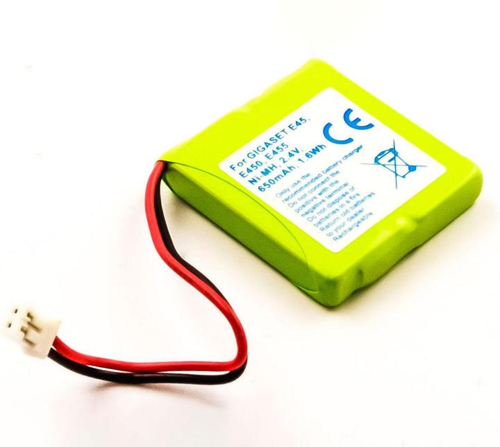 Produktbild AGI 1380 - Akku - SIEMENS GIGASET E450 - Grün - Nickel-Metallhydrid (NiMH) - 500 mAh