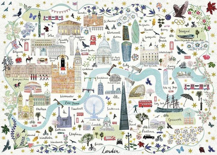 Image du produit Gibsons Puzzle Map of London 1000 pièces (1000 pièces)