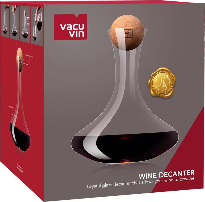 Produktbild Vacu Vin Dekanter aus Kristallglass mit einem Korkverschluss 0.75L (0.75 l)