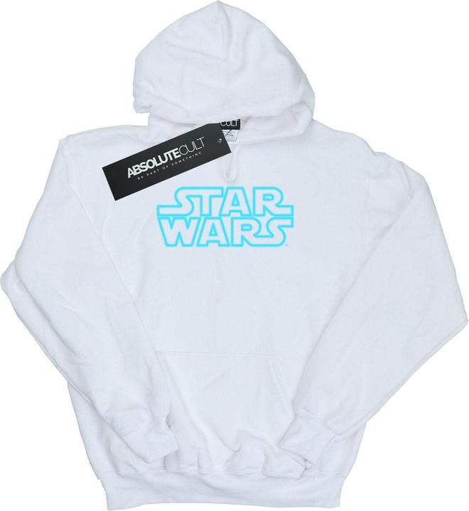 Actual product image Star Wars Mens Neon Sign Logo Hoodie (S)