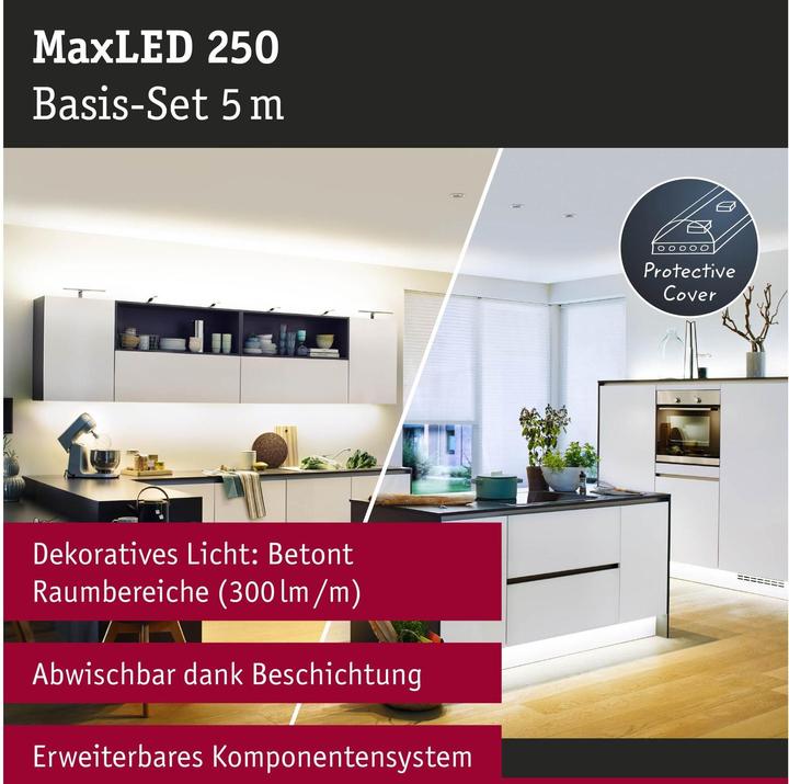 Actual product image Paulmann MaxLED 250 Stripe Set (White, 500 cm, Indoor)