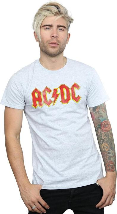Actual product image AC/DC Mens Distressed Logo T-Shirt (3XL)